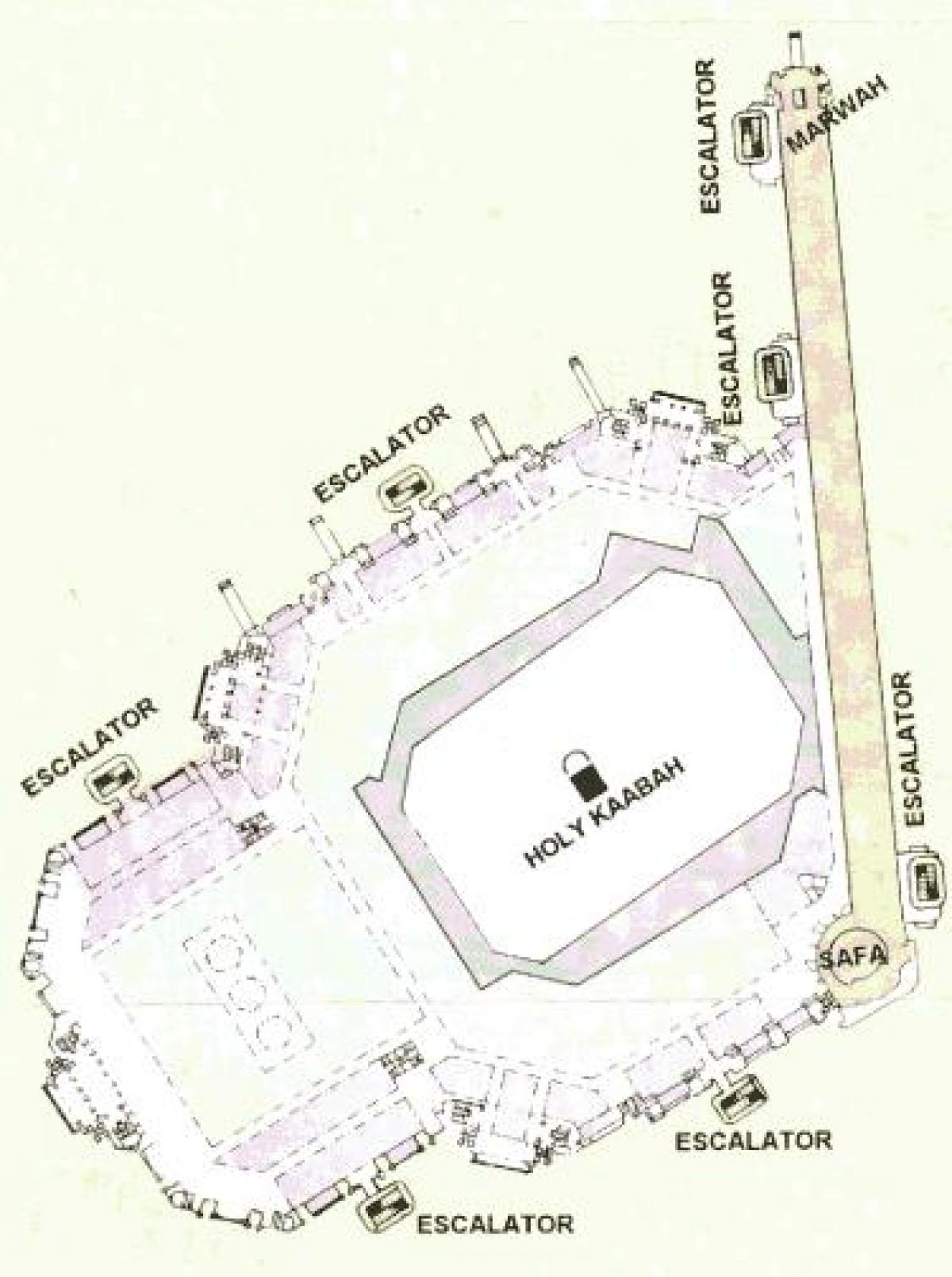 map of Kaaba sharif