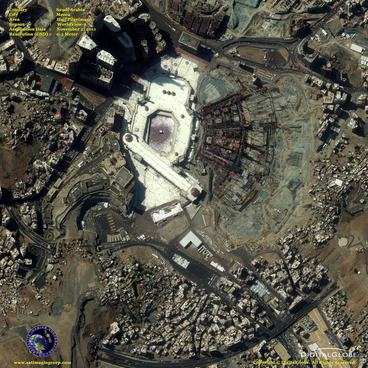 map of Makkah map satellite
