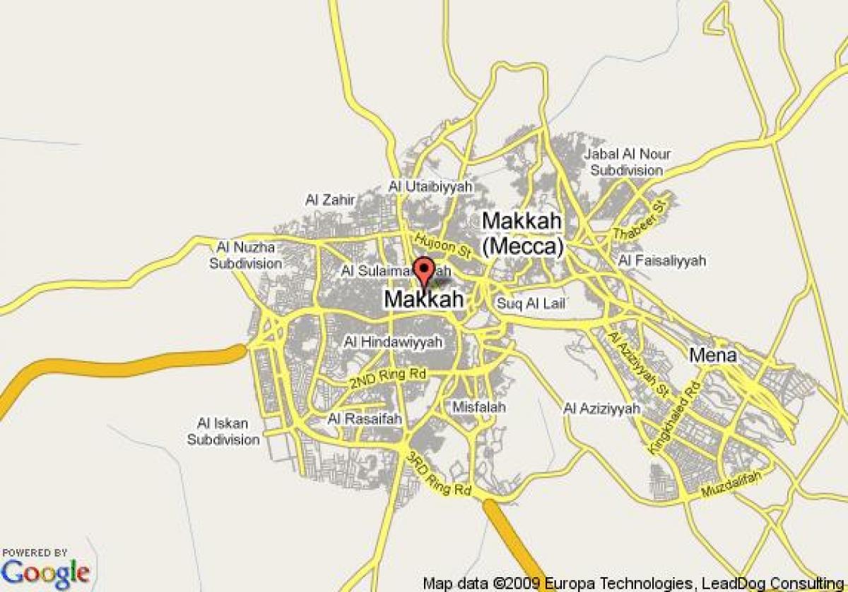 map of Mecca street