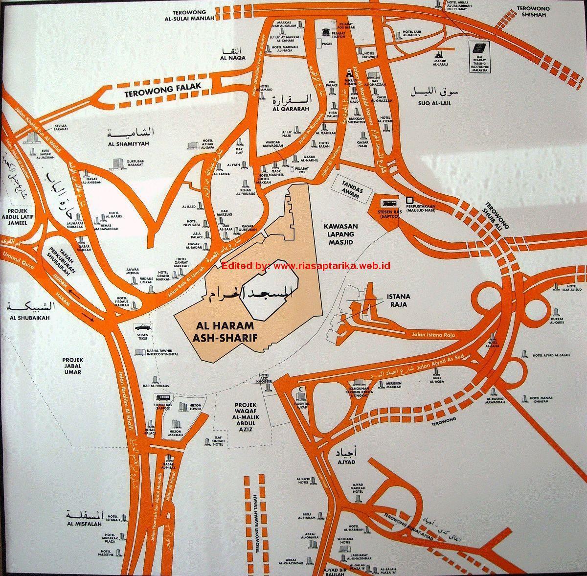 map of misfalah Makkah map