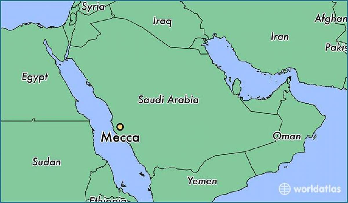 Map of Makkah - Mecca city map (Saudi Arabia)