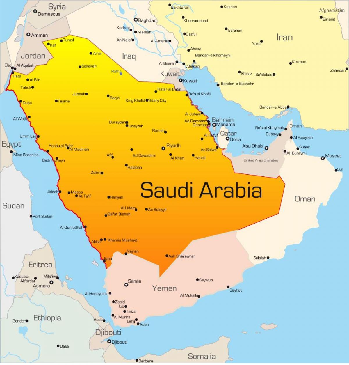 Mecca Saudi Arabia Map 