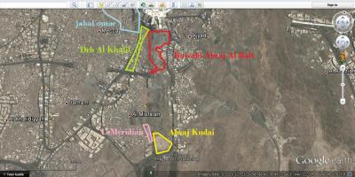 Map of kudai parking Makkah 