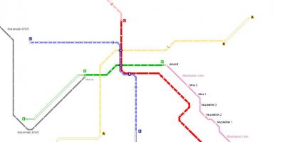 Map of Mecca metro 